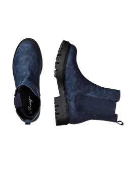 Chelsea-Boots aus Velourslederimitat<sheego New