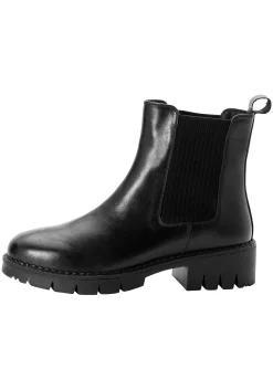 Chelsea-Boots mit stark profilierter Sohle, aus Leder<sheego New
