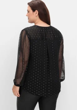 Chiffonbluse mit eingewebten Glanzfäden<sheego by Joe Browns Online