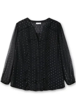 Chiffonbluse mit eingewebten Glanzfäden<sheego by Joe Browns Online