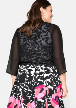 Chiffon-Bolero im Zipfellook<sheego Sale