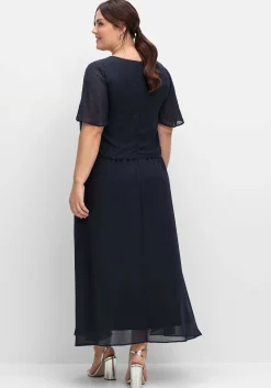 Chiffonkleid im Lagenlook, mit Schmucksteinen<sheego Fashion