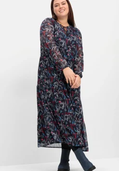 Chiffonkleid in Maxilänge, mit Alloverprint<sheego Best
