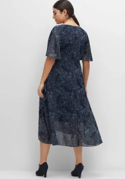 Chiffonkleid in Wickeloptik, mit Alloverprint<sheego Hot