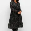 Chiffonkleid mit Alloverprint, in Wickeloptik<sheego Outlet
