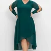 Chiffonkleid mit Cut-outs und Schmucksteinen<sheego Online