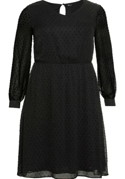 Chiffonkleid mit 3D-Effekt, mit Unterkleid<sheego Online