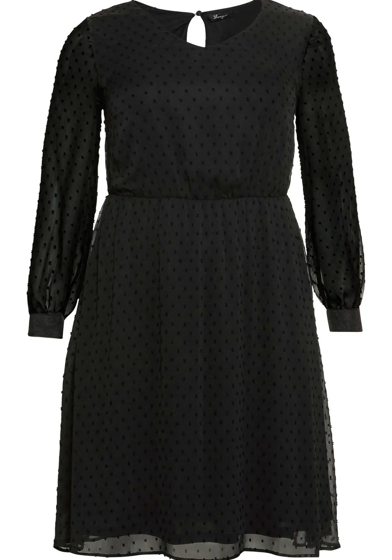 Chiffonkleid mit 3D-Effekt, mit Unterkleid<sheego Online