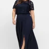Chiffonrock mit raffiniertem Seitenschlitz<sheego Outlet