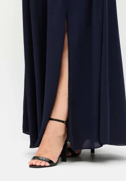 Chiffonrock mit raffiniertem Seitenschlitz<sheego Outlet