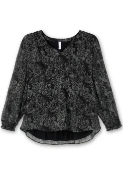 Chiffontunika in Petite Passform, mit Blumenprint<sheego Clearance