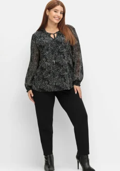 Chiffontunika in Petite Passform, mit Blumenprint<sheego Clearance