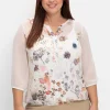 Chiffontunika mit Blumenprint und Spaghettitop<sheego New