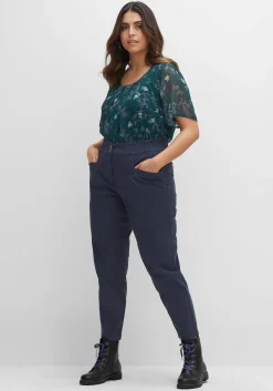 Chinohose aus Twill, mit High-Waist-Bund<sheego New