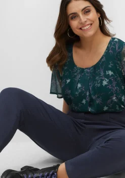 Chinohose aus Twill, mit High-Waist-Bund<sheego New