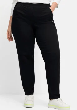 Chinohose mit Schlupfbund, aus weichem Twill<sheego Discount