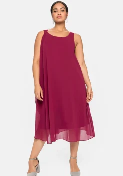 Cocktailkleid aus Chiffon, in A-Linie<sheego Sale