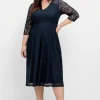 Cocktailkleid aus floraler Spitze<sheego Outlet