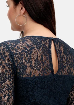 Cocktailkleid aus floraler Spitze<sheego Outlet
