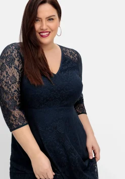 Cocktailkleid aus floraler Spitze<sheego Outlet
