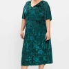 Cocktailkleid aus Mesh, mit Ausbrennermuster<sheego Outlet