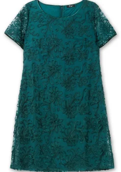 Cocktailkleid aus Mesh, mit Zierborten<sheego Online
