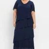 Cocktailkleid im Lagenlook mit Volants<sheego Hot