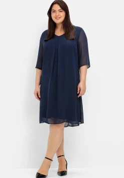 Cocktailkleid im Layerlook, aus Chiffon<sheego New
