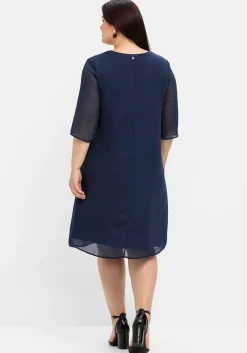 Cocktailkleid im Layerlook, aus Chiffon<sheego New
