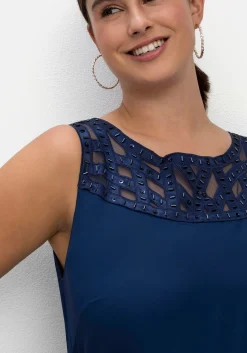 Cocktailkleid im Layerlook, mit Pailletten<sheego Hot