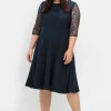 Cocktailkleid mit floraler Spitze und Chiffon-Ärmeln<sheego Sale