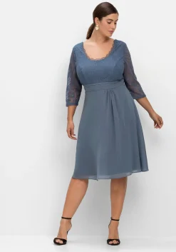 Cocktailkleid mit floraler Spitze<sheego Sale