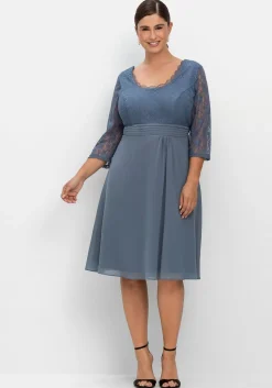 Cocktailkleid mit floraler Spitze<sheego Sale