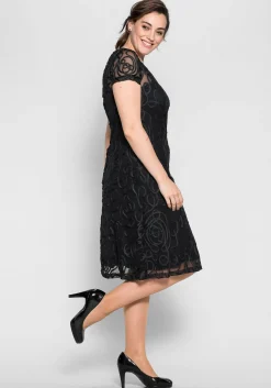 Cocktailkleid mit Zierborten<sheego Clearance