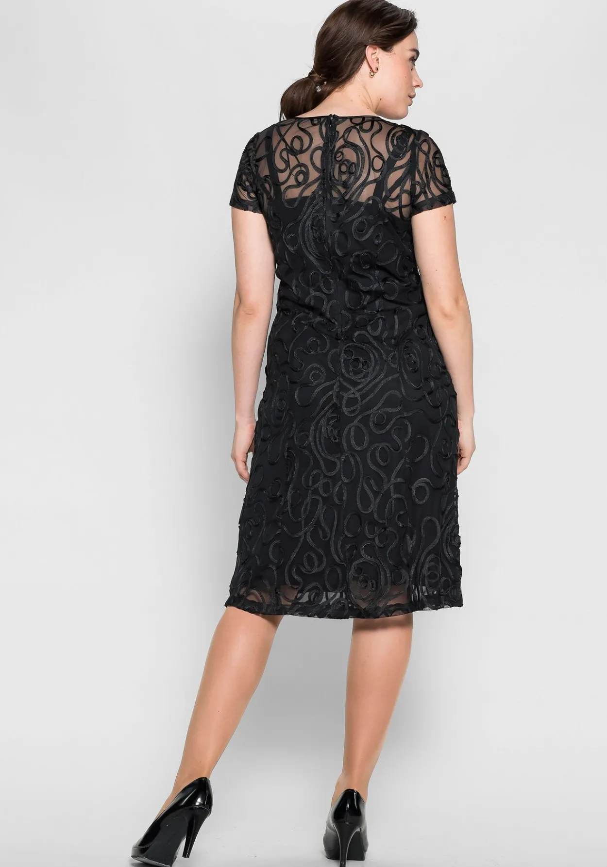 Cocktailkleid mit Zierborten<sheego Clearance