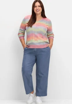 Culotte aus weichem Twill, in gewaschener Optik<sheego Clearance