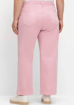 Culotte aus weichem Twill, in gewaschener Optik<sheego Outlet