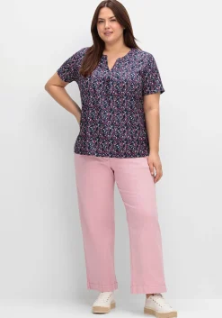 Culotte aus weichem Twill, in gewaschener Optik<sheego Outlet