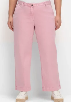 Culotte aus weichem Twill, in gewaschener Optik<sheego Outlet