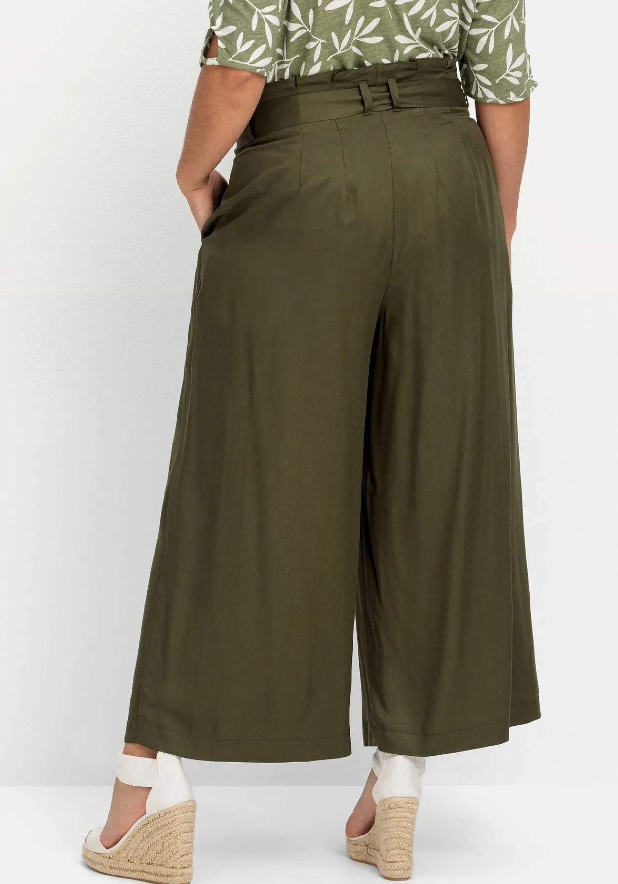Culotte in Curvy-Schnitt ELLA mit Stoffgürtel<sheego New