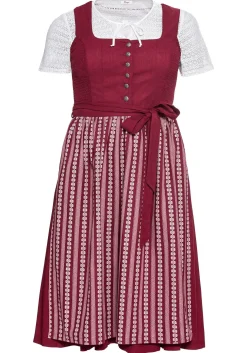 Dirndl in Midilänge, mit Spitzenbluse und Schürze<sheego Outlet