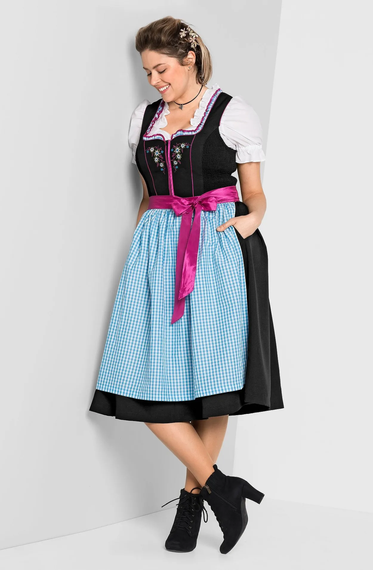 Dirndl mit Schürze und Bluse 3tlg.<sheego Online