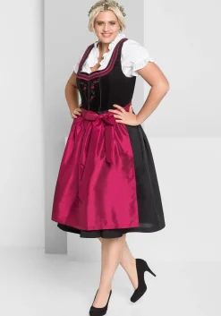 Dirndl mit Schürze und Bluse 3tlg.<sheego Hot