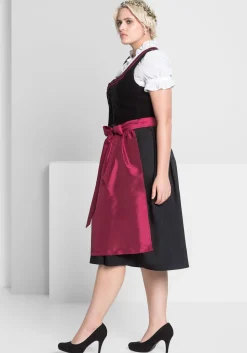 Dirndl mit Schürze und Bluse 3tlg.<sheego Hot