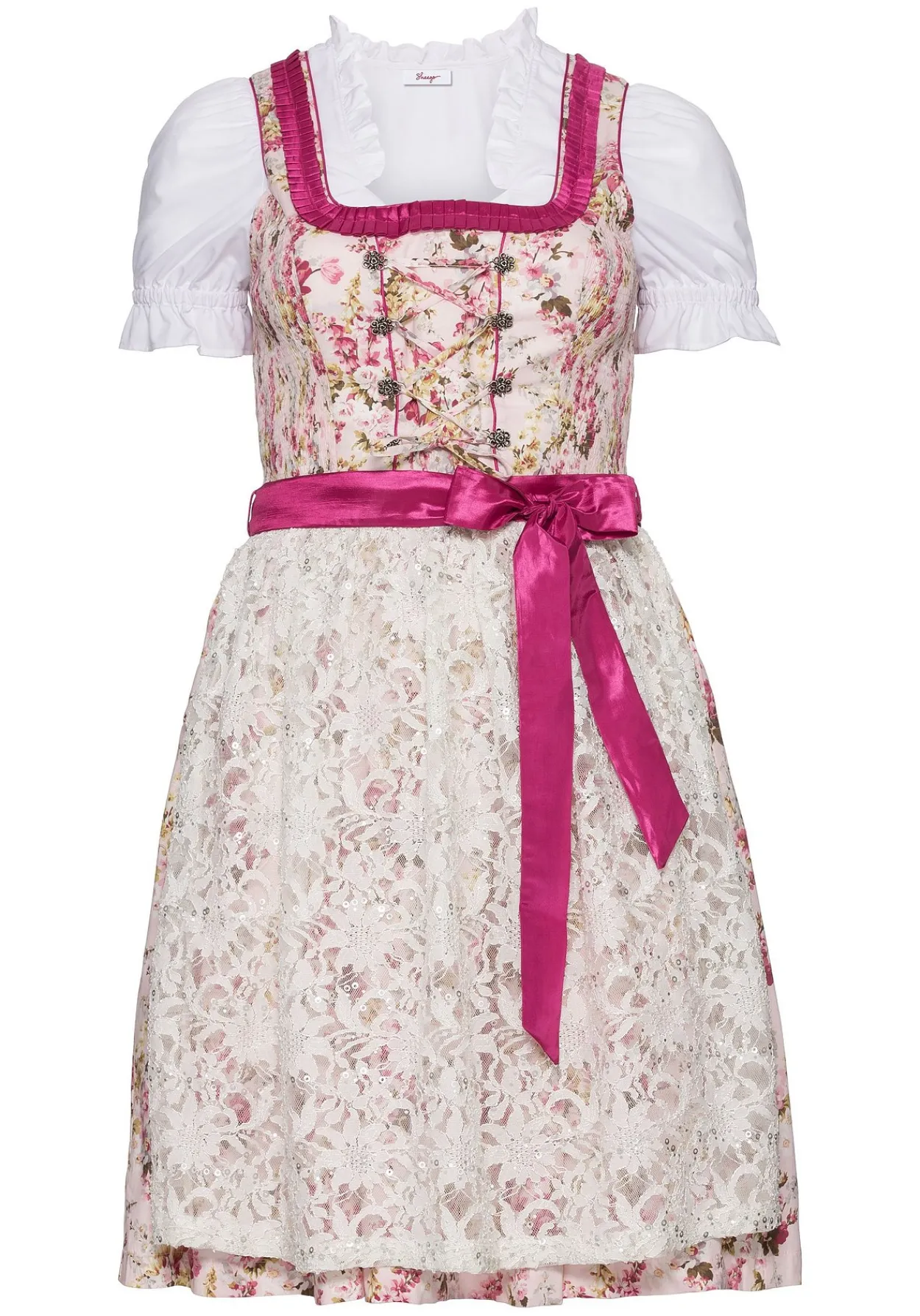 Dirndl mit Schürze und Bluse 3tlg.<sheego Hot