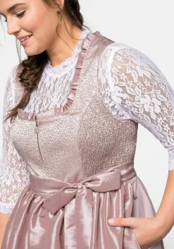 Dirndl 3-teilig mit Schürze und Spitzenbluse<sheego Hot