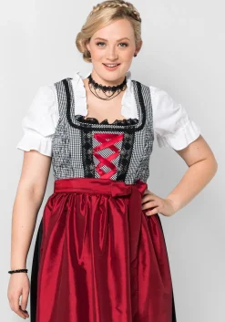 Dirndlbluse im Materialmix<sheego Hot