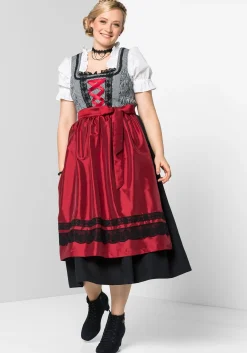 Dirndlbluse im Materialmix<sheego Hot