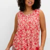 Doppellagiges Blusentop mit Chiffon<sheego Best