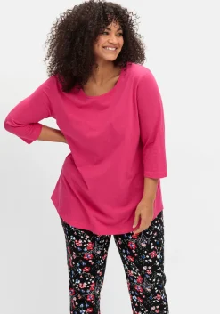 Doppelpack 3/4-Arm-Shirts in leichter A-Linie<sheego Fashion